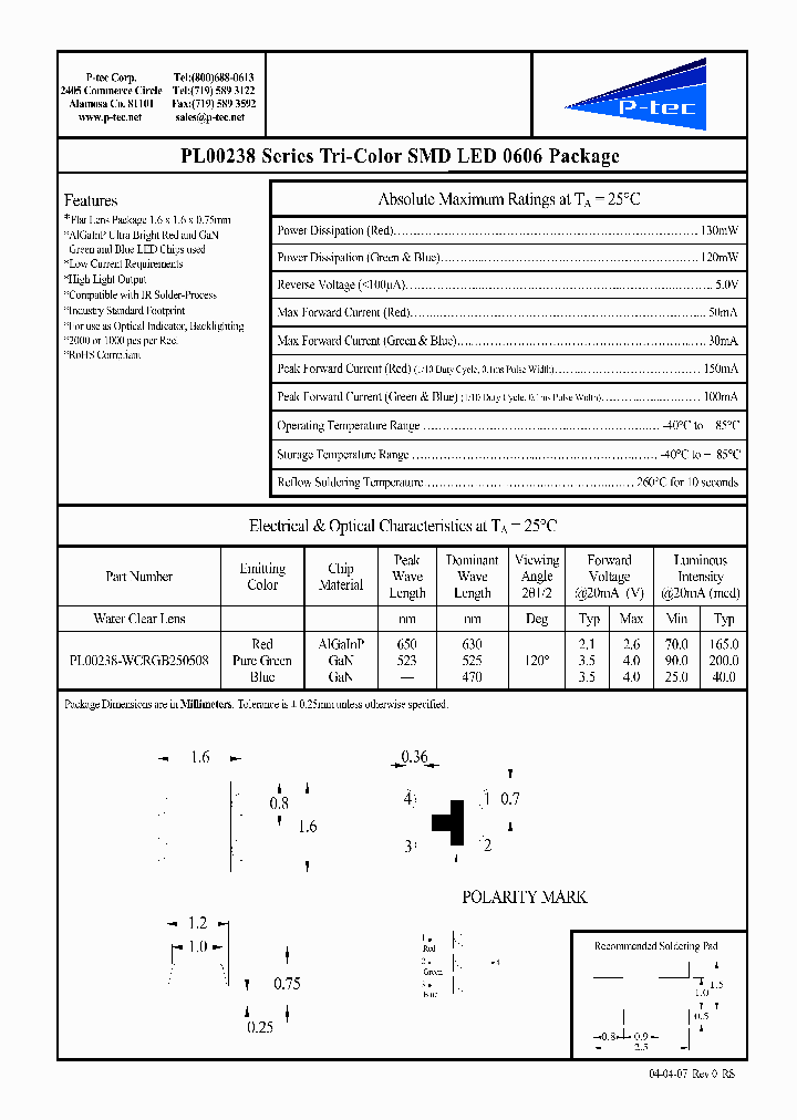 PL00238-WCRGB250508_4573699.PDF Datasheet