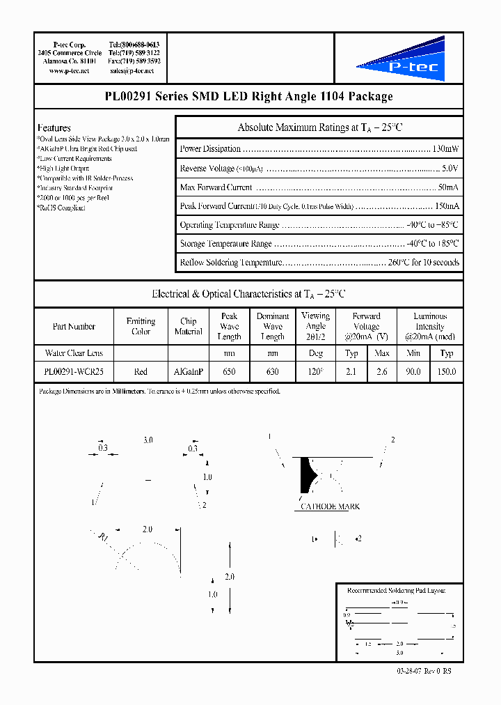 PL00291-WCR25_4516422.PDF Datasheet