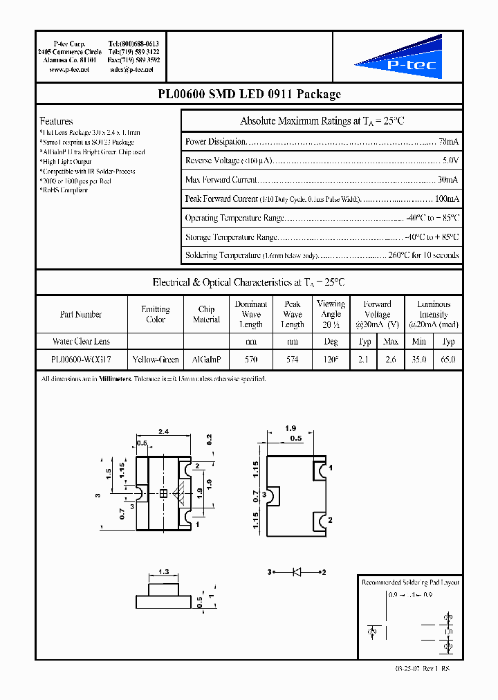 PL00600-WCG17_4522616.PDF Datasheet