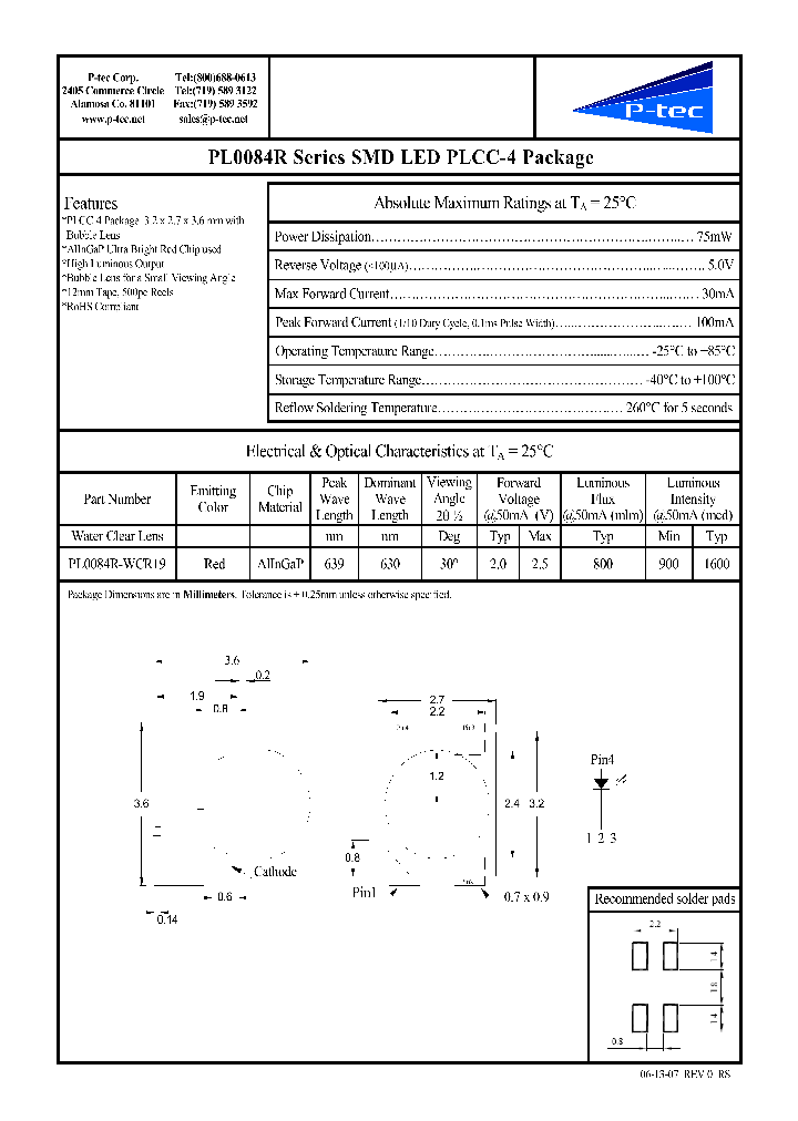 PL0084R-WCR19_4823623.PDF Datasheet