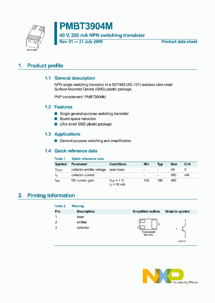 PMBT3904M_4587873.PDF Datasheet