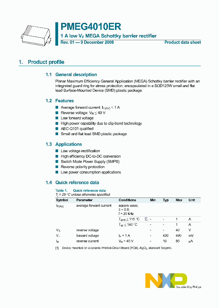 PMEG4010ER_4299429.PDF Datasheet
