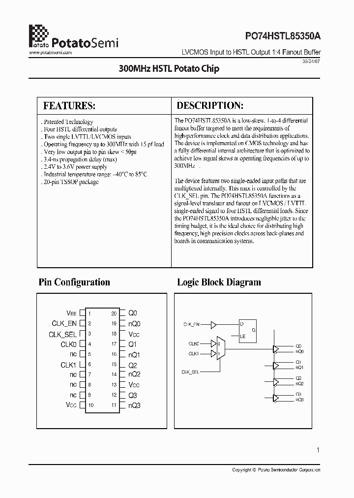 PO74HSTL85350A_4453183.PDF Datasheet