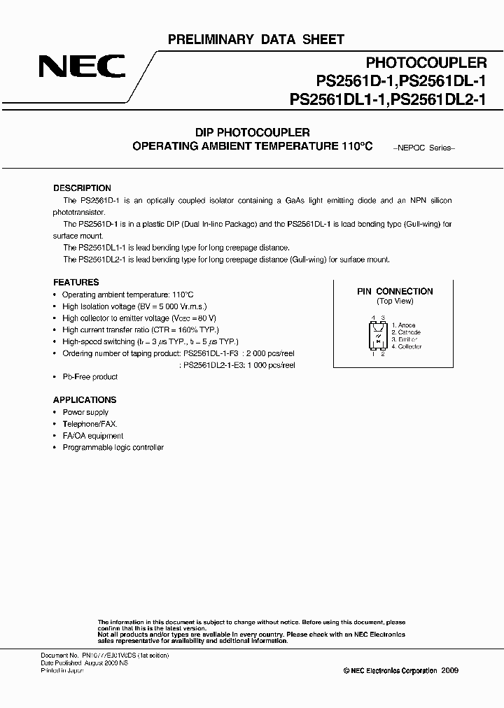 PS2561DL1-1Y-A_4479795.PDF Datasheet