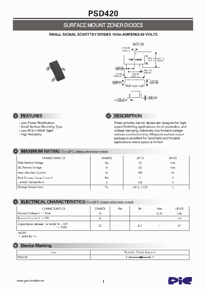 PSD420_4654047.PDF Datasheet