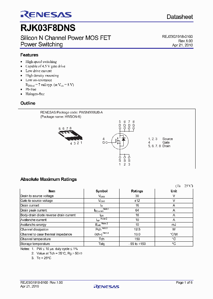 RJK03F8DNS-00-J5_4751235.PDF Datasheet