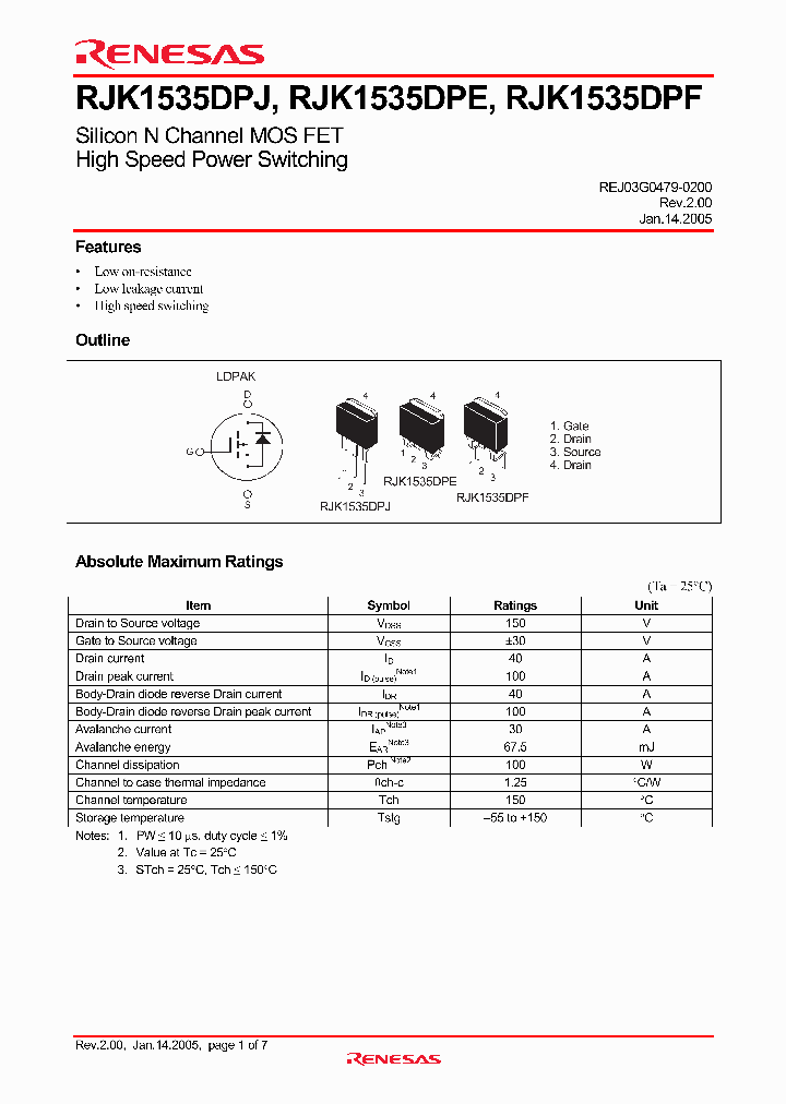 RJK1535DPE_4272646.PDF Datasheet