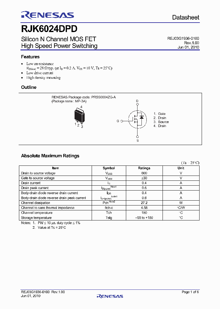 RJK6024DPD_4557319.PDF Datasheet