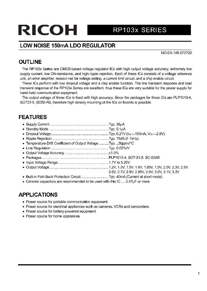 RP103N231D_4508198.PDF Datasheet