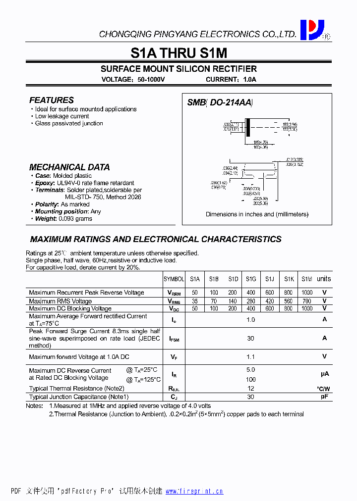S1M_4407680.PDF Datasheet