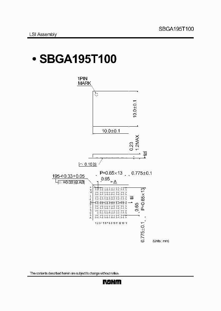 SBGA195T100_4541611.PDF Datasheet