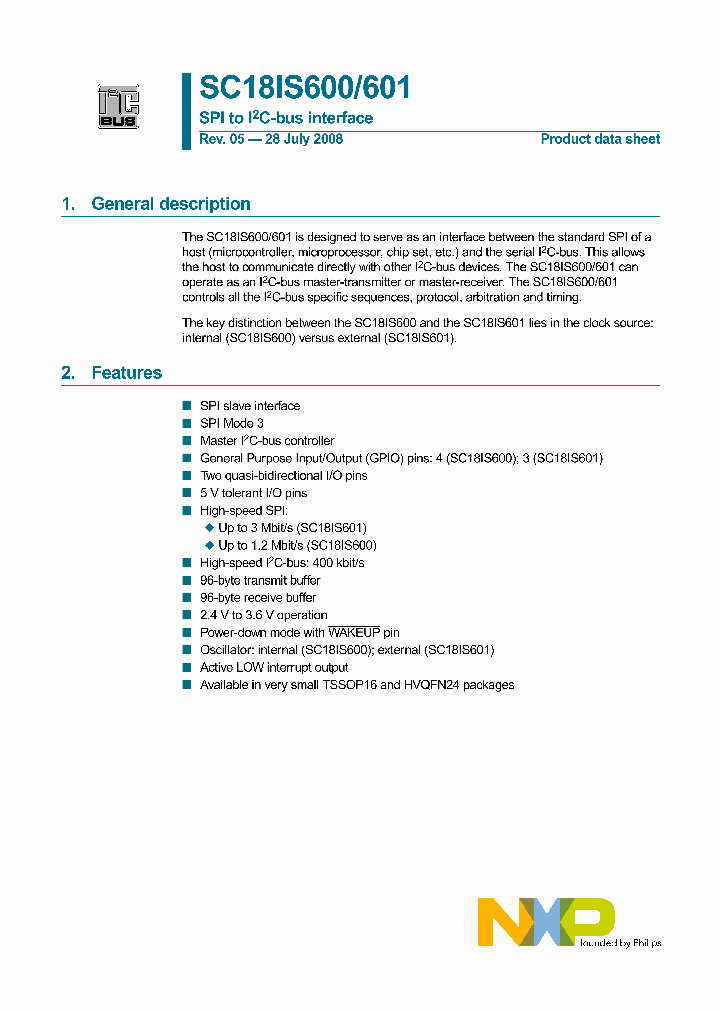 SC18IS601IPW_4848829.PDF Datasheet