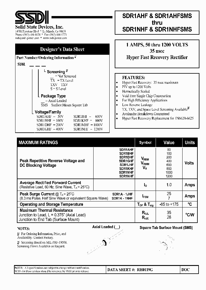 SDR1AHFSMS_4526488.PDF Datasheet