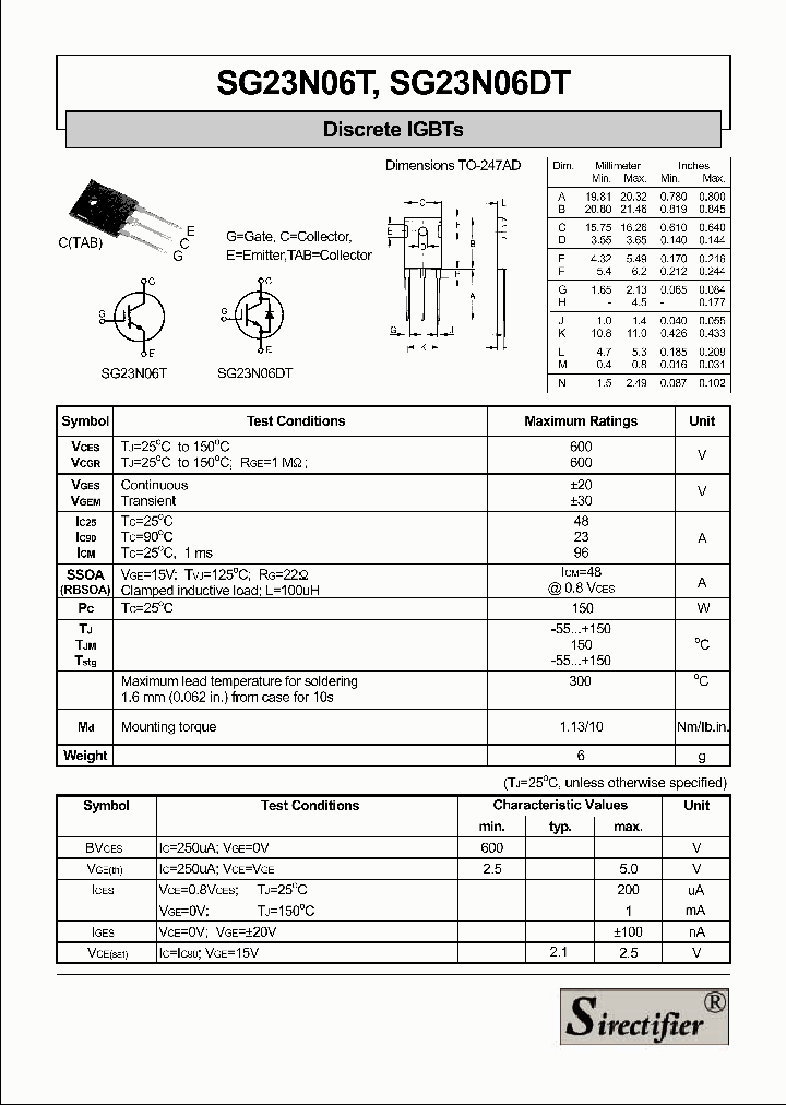 SG23N06DT_4221833.PDF Datasheet