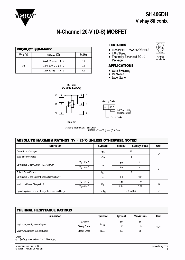 SI1406DH-T1_4410078.PDF Datasheet