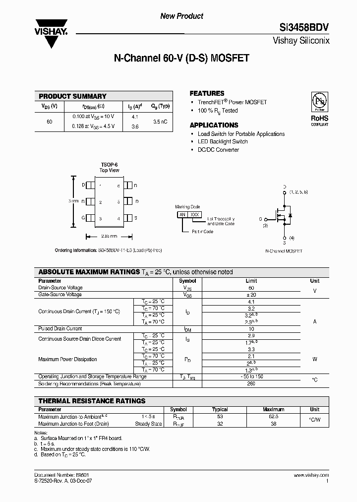 SI3458BDV-T1-E3_4266215.PDF Datasheet