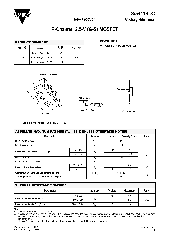 SI5441BDC_4277693.PDF Datasheet