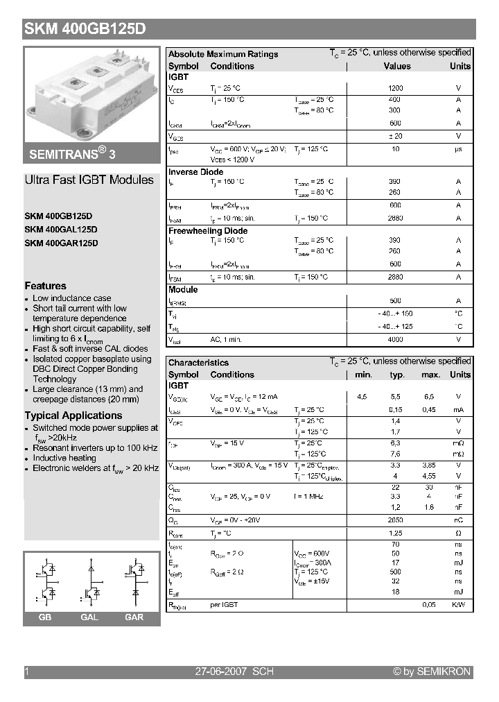 SKM400GAR125D_4183910.PDF Datasheet