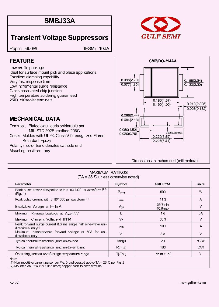 SMBJ33A_4620015.PDF Datasheet