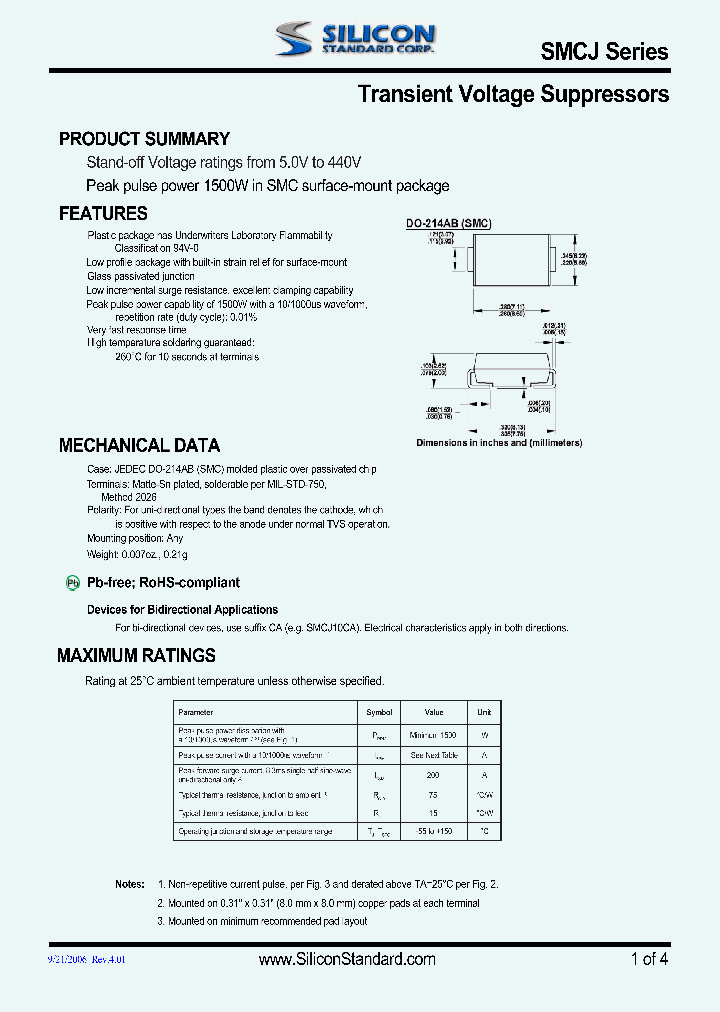 SMCJ40_4560076.PDF Datasheet