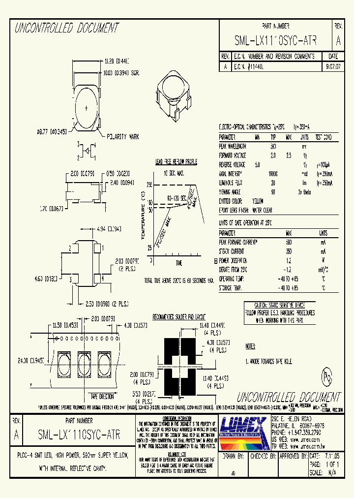 SML-LX1110SYC-ATR_4577473.PDF Datasheet
