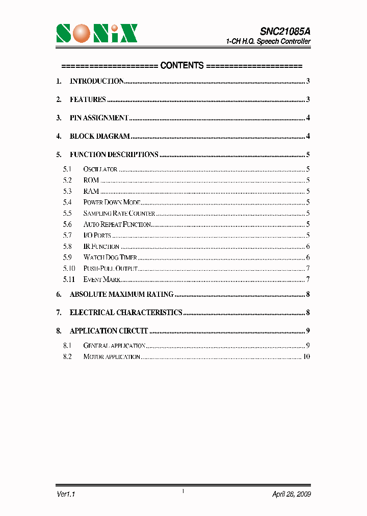 SNC21085A_4584672.PDF Datasheet