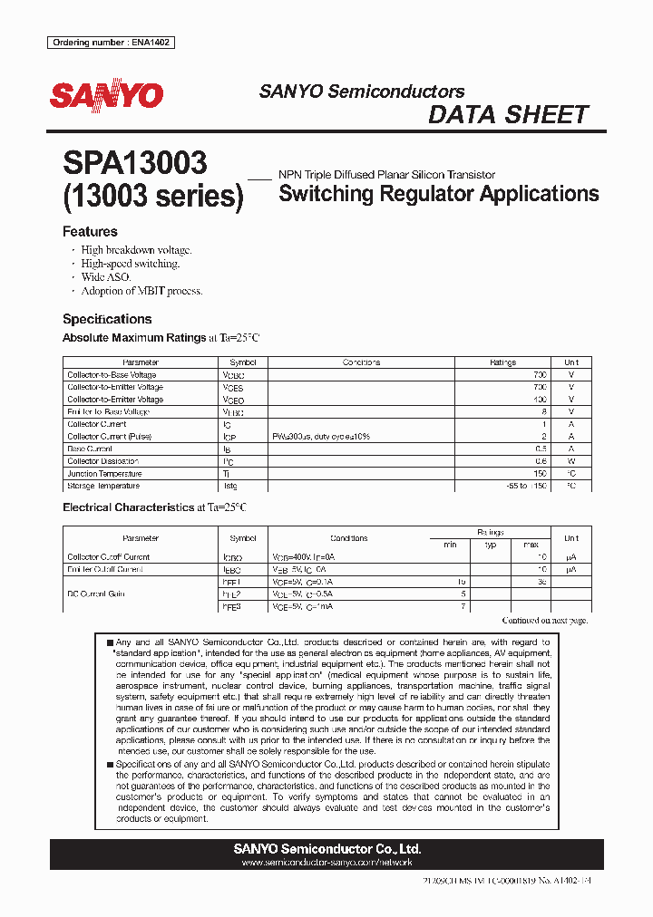SPA13003_4538432.PDF Datasheet