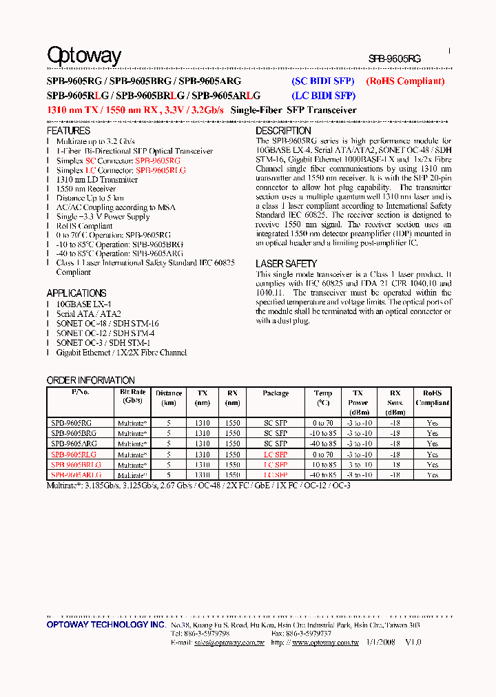 SPB-9605RG_4693030.PDF Datasheet