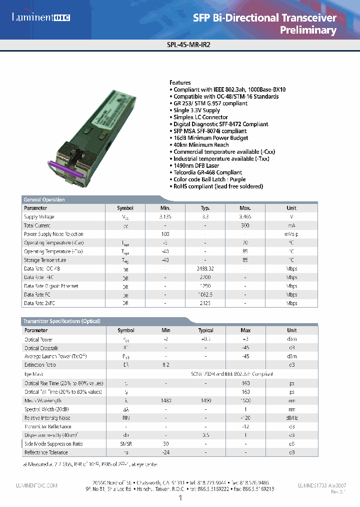 SPL-45-MR-IR2-CDA_4425621.PDF Datasheet