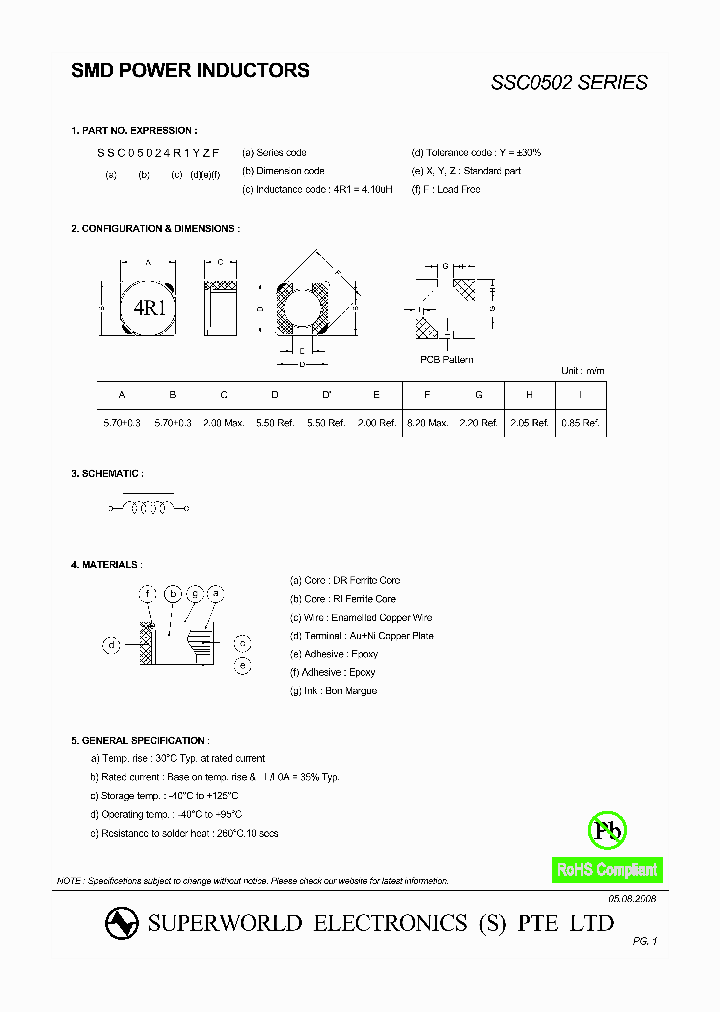 SSC0502180YZF_4513931.PDF Datasheet