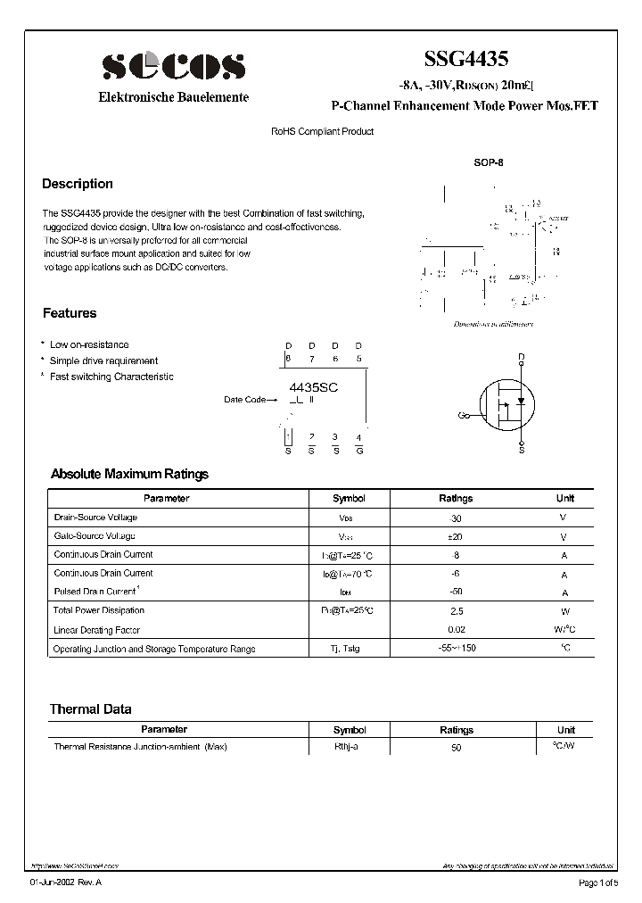 SSG4435_4439891.PDF Datasheet