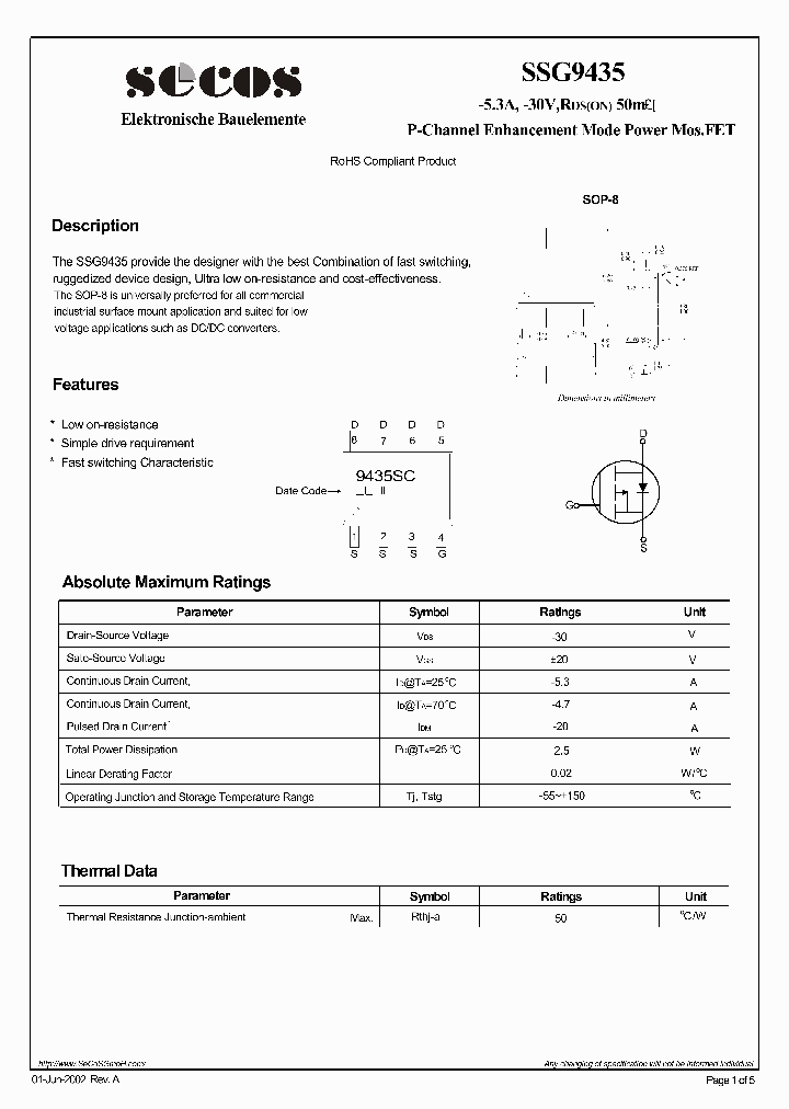 SSG9435_4224787.PDF Datasheet