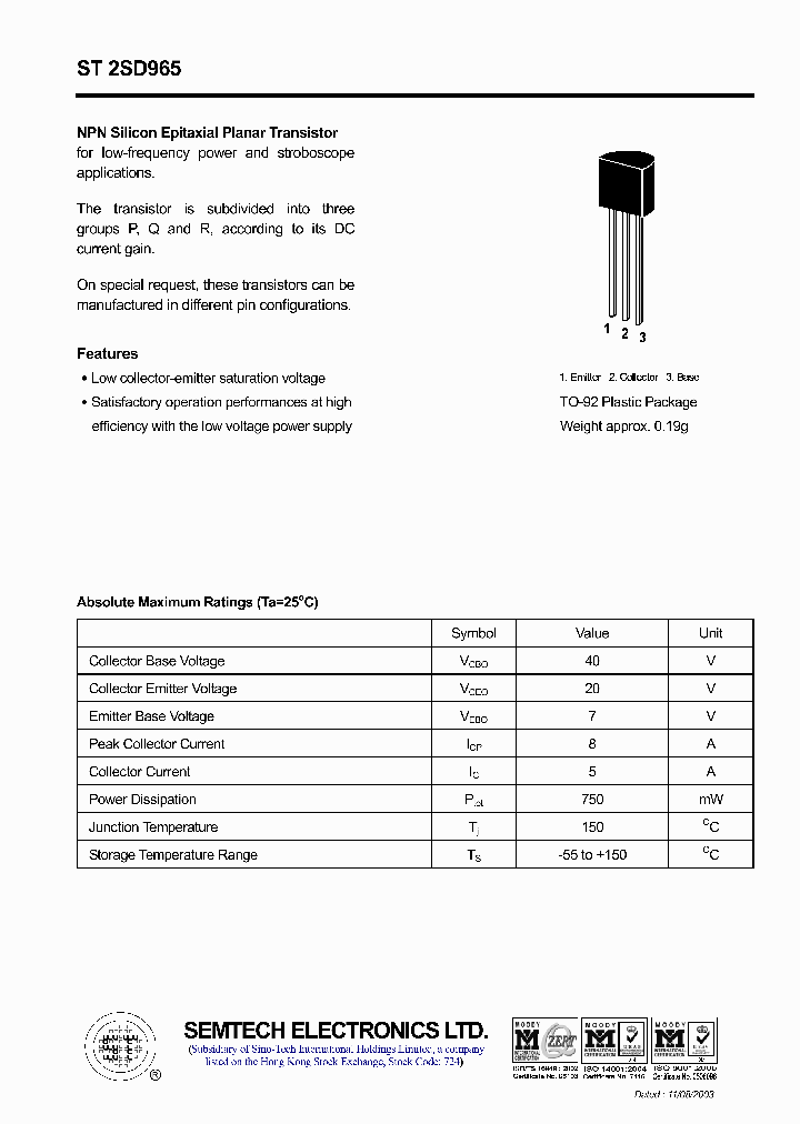 ST2SD965_4507058.PDF Datasheet