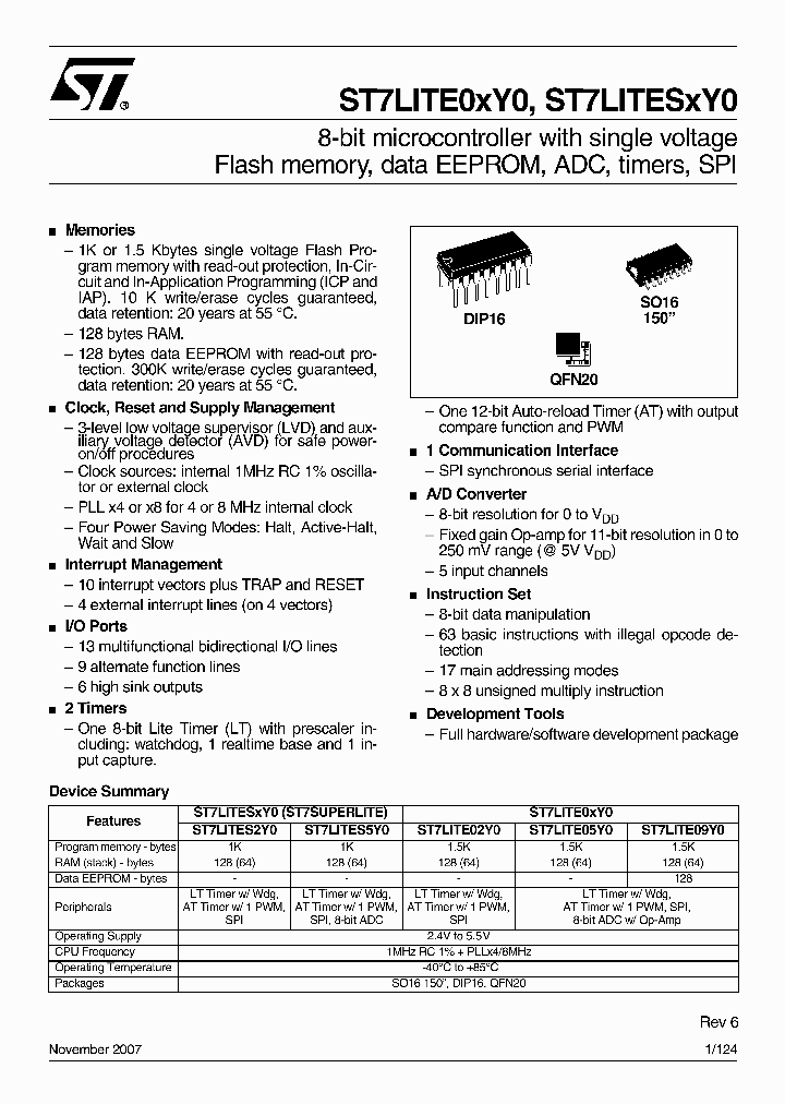 ST7PLITE05Y0B6_4541972.PDF Datasheet