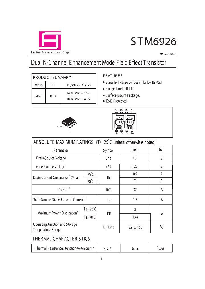 STM6926_4408761.PDF Datasheet