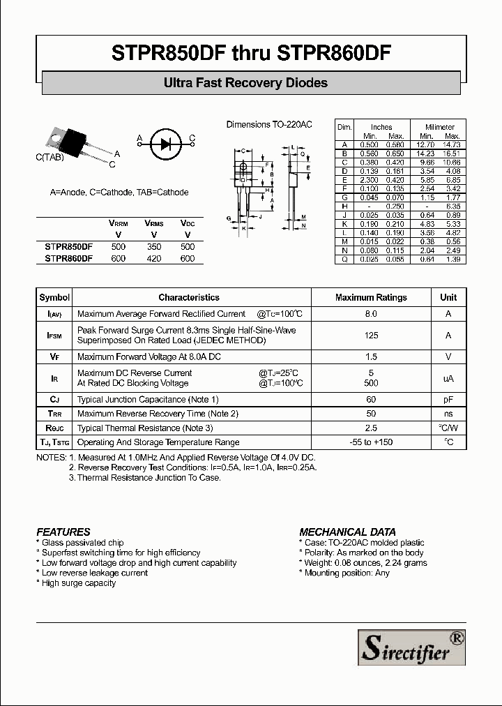 STPR850DF_4396089.PDF Datasheet