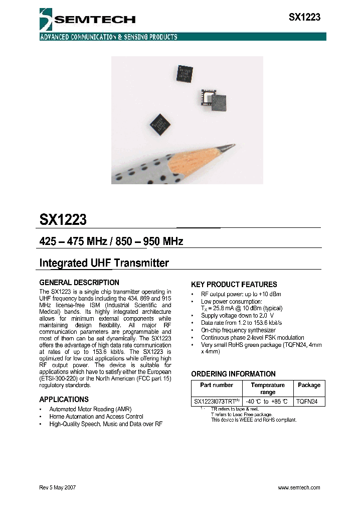 SX1223I073TRT_4355193.PDF Datasheet