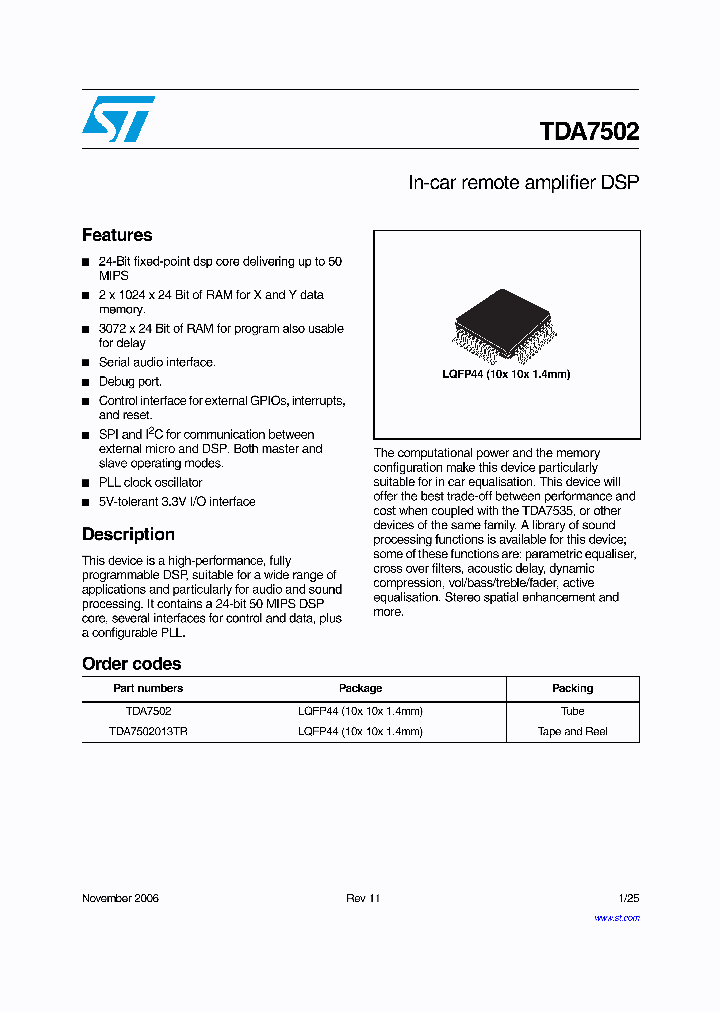 TDA7502013TR_4247550.PDF Datasheet