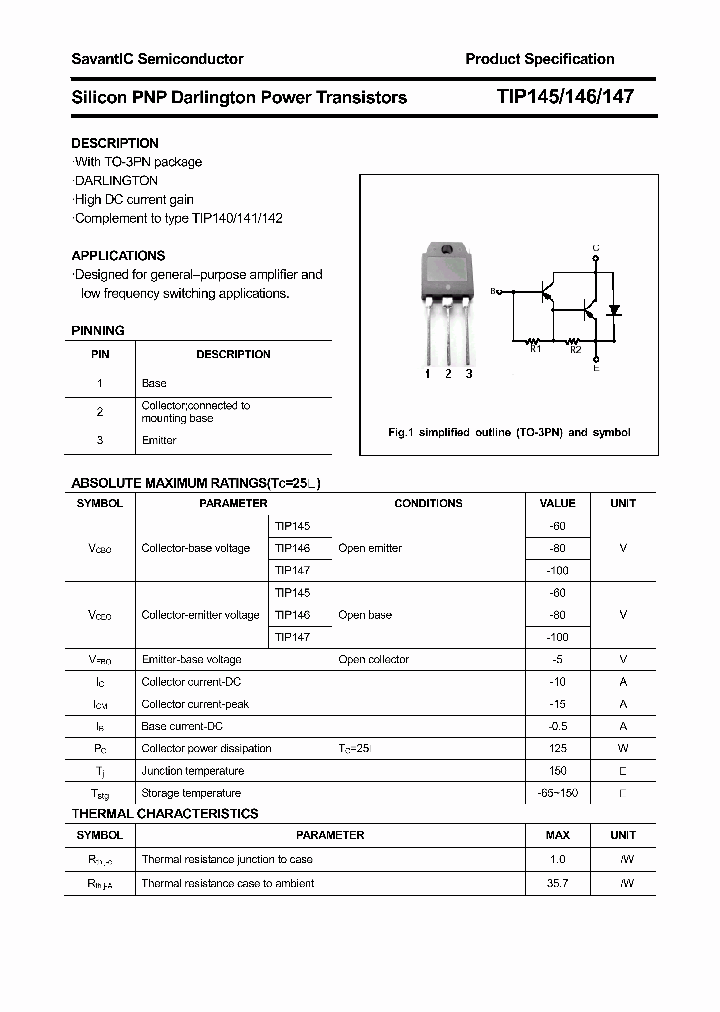 TIP147_4669190.PDF Datasheet