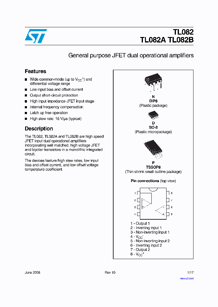 TL082BIDT_4507411.PDF Datasheet