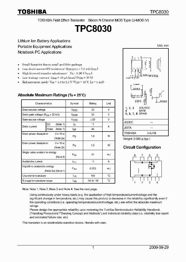 TPC8030_4509084.PDF Datasheet