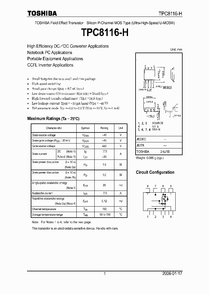 TPC8116-H_4599185.PDF Datasheet