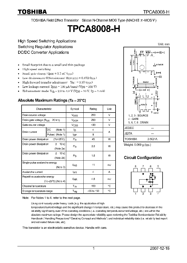 TPCA8008-H_4613158.PDF Datasheet