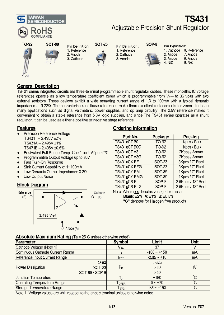 TS431ACTRMG_4657540.PDF Datasheet