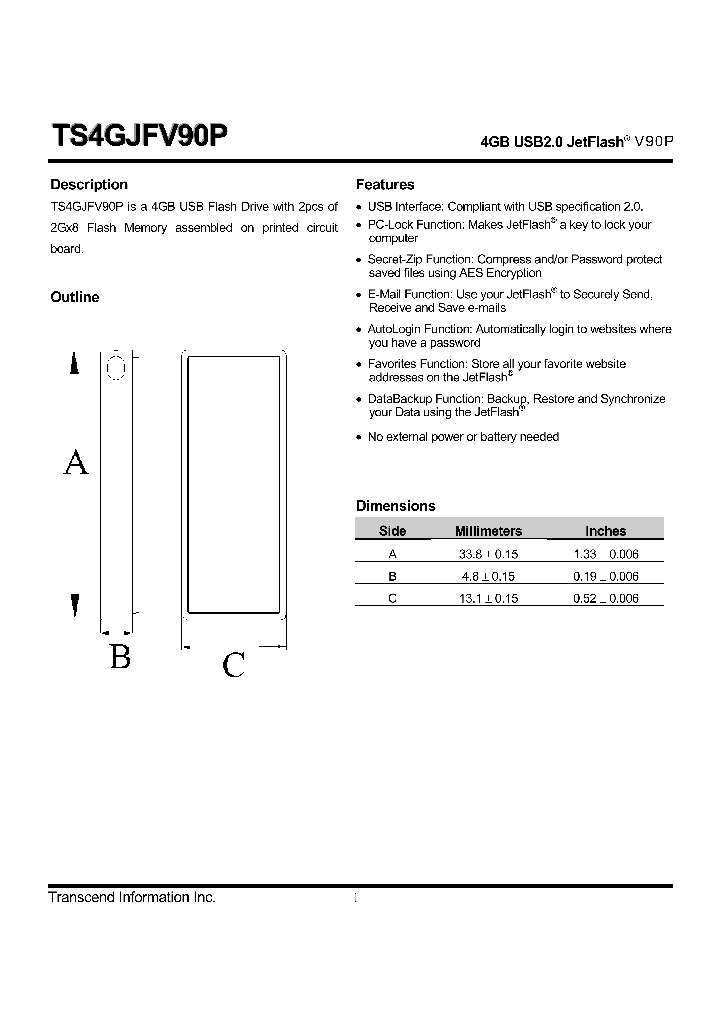 TS4GJFV90P_4301360.PDF Datasheet