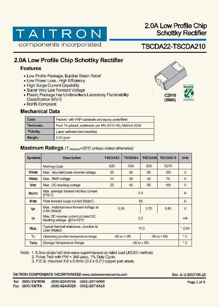 TSCDA210_4194776.PDF Datasheet