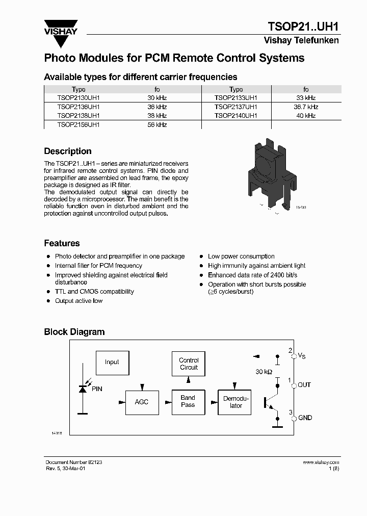 TSOP2133UH1_4548685.PDF Datasheet