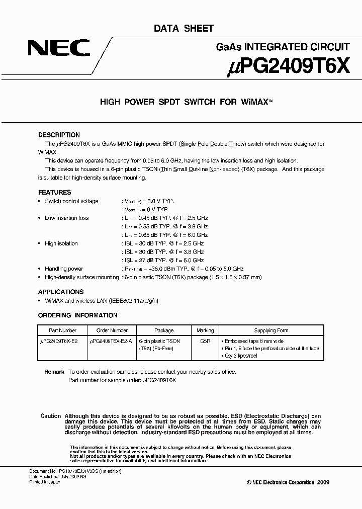 UPG2409T6X_4479719.PDF Datasheet