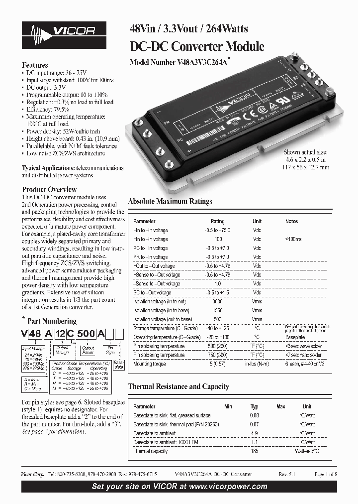 V48A3V3C264A_4337109.PDF Datasheet