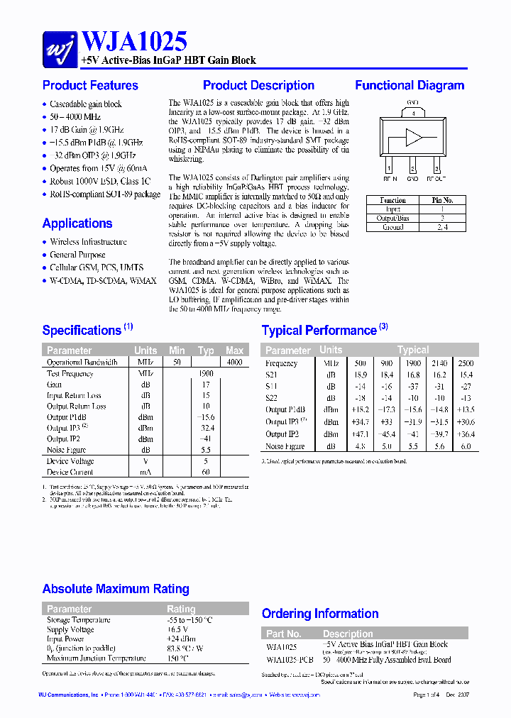 WJA1025_4227980.PDF Datasheet